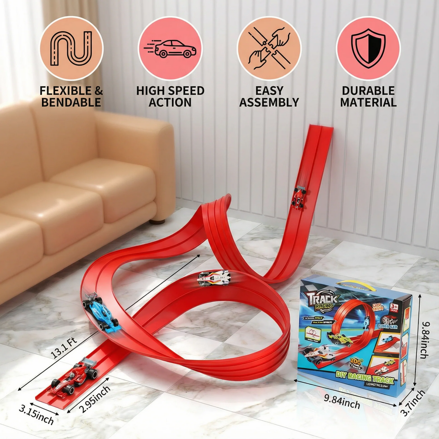 Flexible Racing Track Set